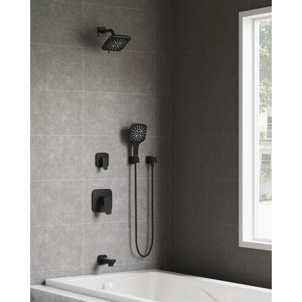 Grohe 1019262430 Cubeo Tub Spout, Matte Black - Image 6