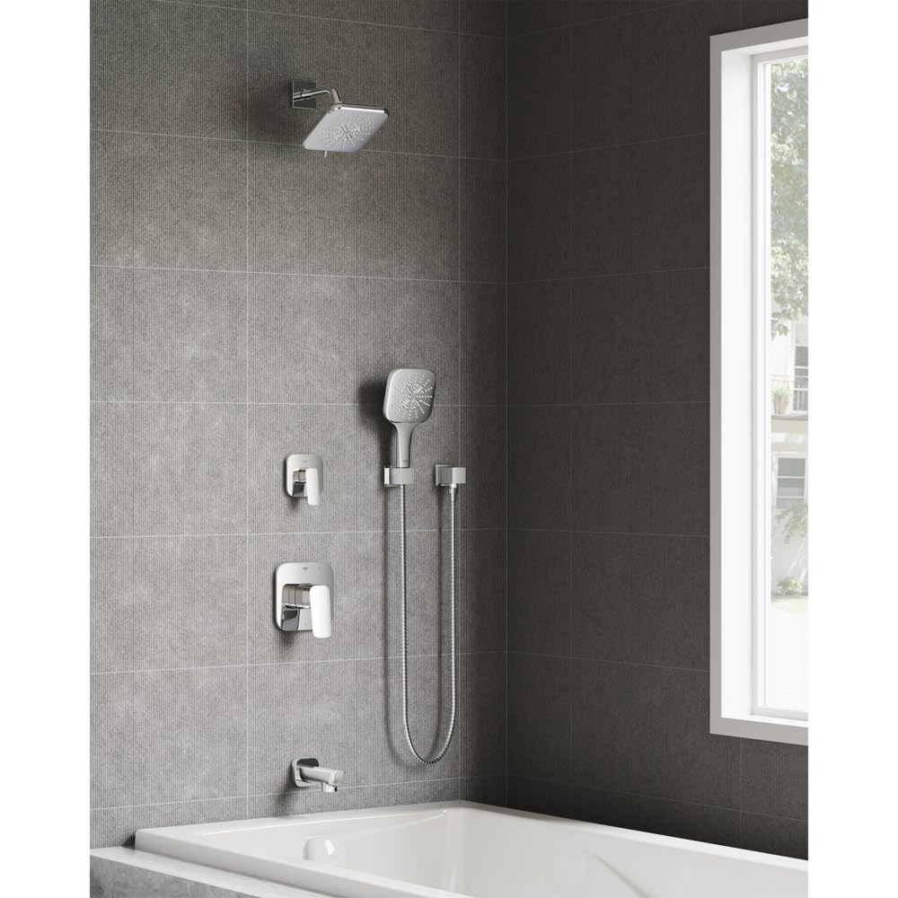 Grohe 1019280000 Cubeo Pressure Balance Valve Trim with Cartridge, StarLight Chrome - Image 7