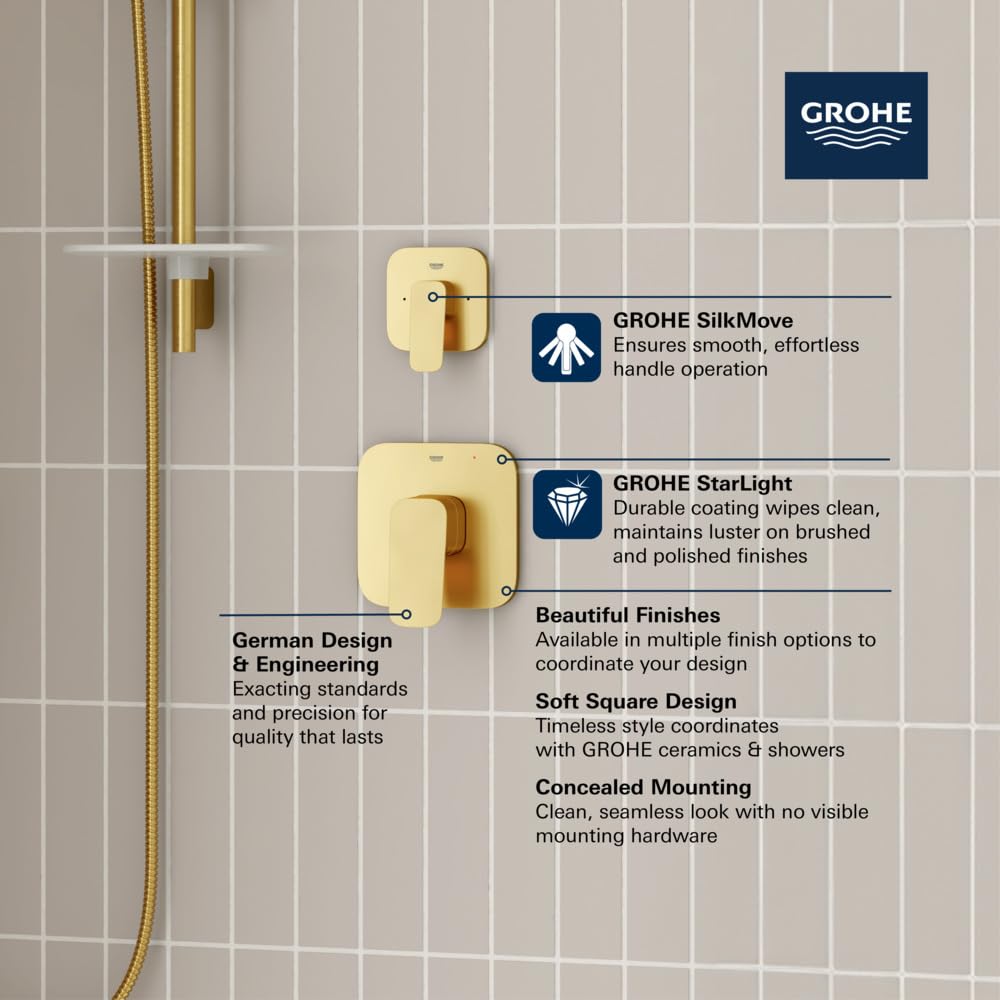 Grohe 1019292430 Cubeo 2-Way Diverter Trim, Matte Black - Image 3