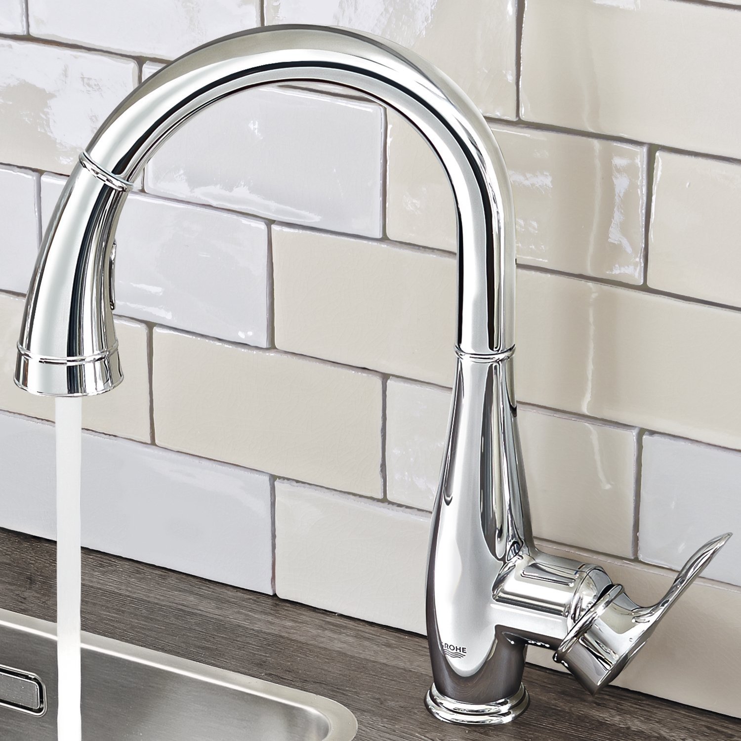 Grohe 30213001 Parkfield Single-Handle Kitchen Faucet, StarLight Chrome - Image 5