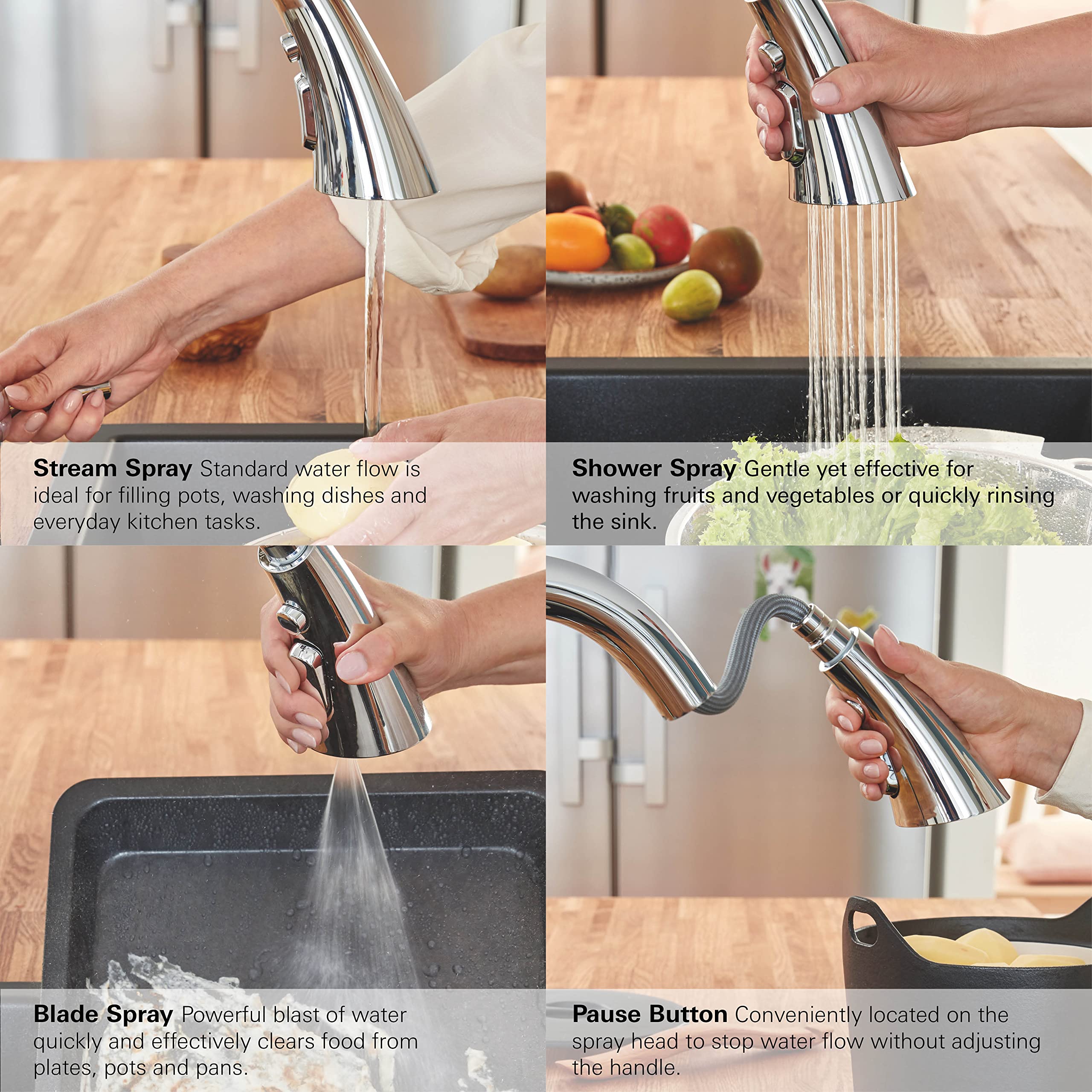 GROHE 30368DC2 Ladylux L2 Single-Handle Kitchen Faucet, SuperSteel InfinityFinish - Image 3