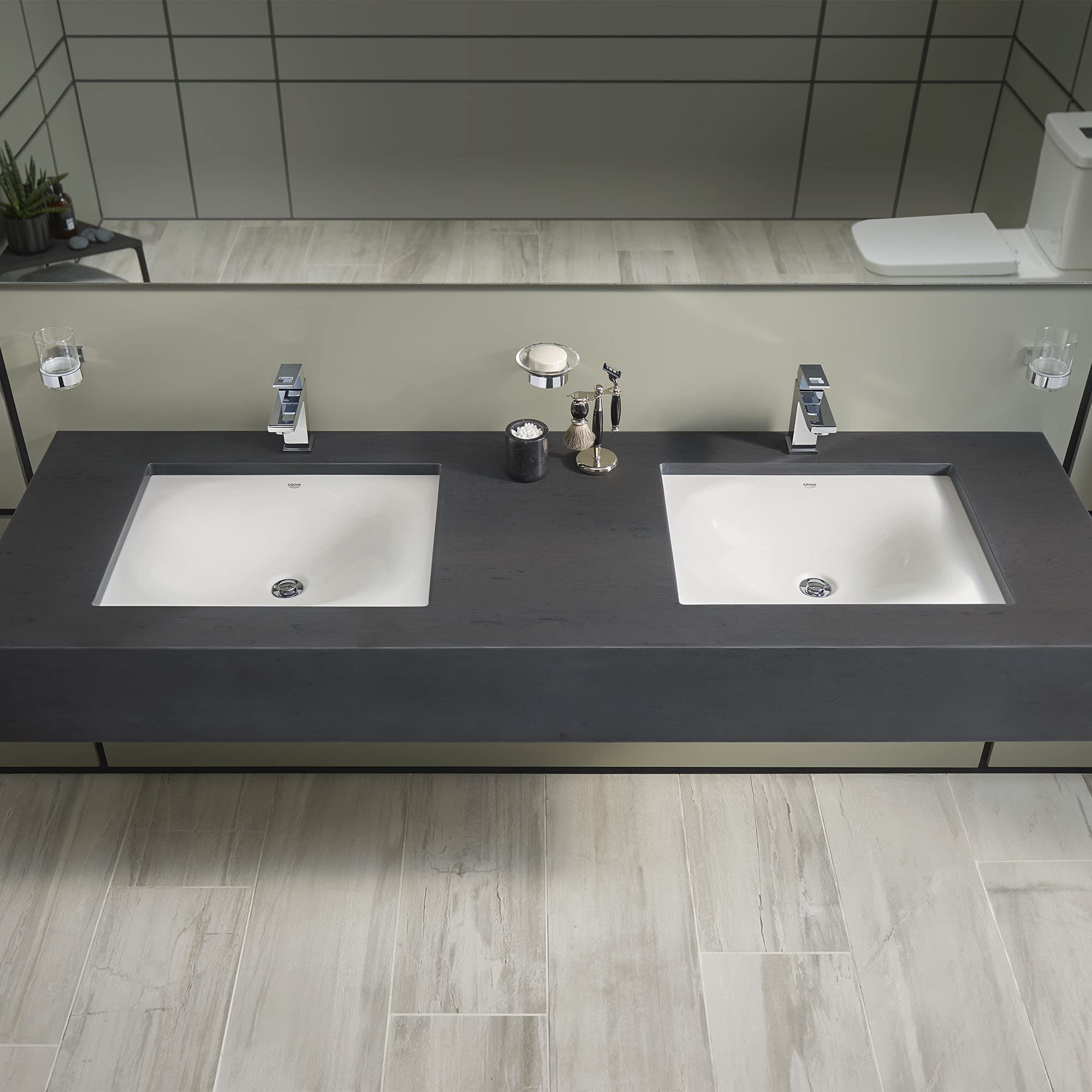 Grohe 39660000 Eurocube Under Counter 21" Bathroom Sink - Image 8