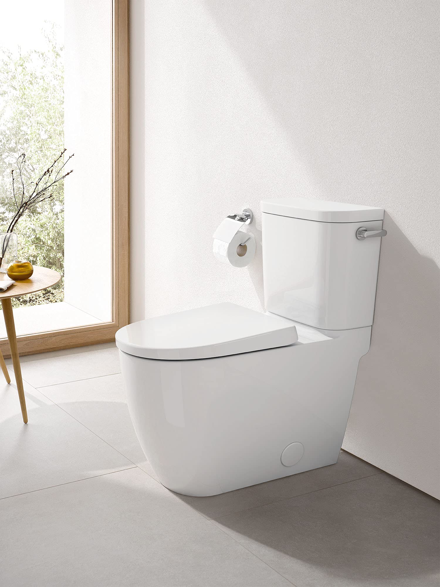 GROHE 39676000 Essence Two-Piece Height Elongated Toilet with seat, Right-Hand Trip Lever, Alpine White - Image 8