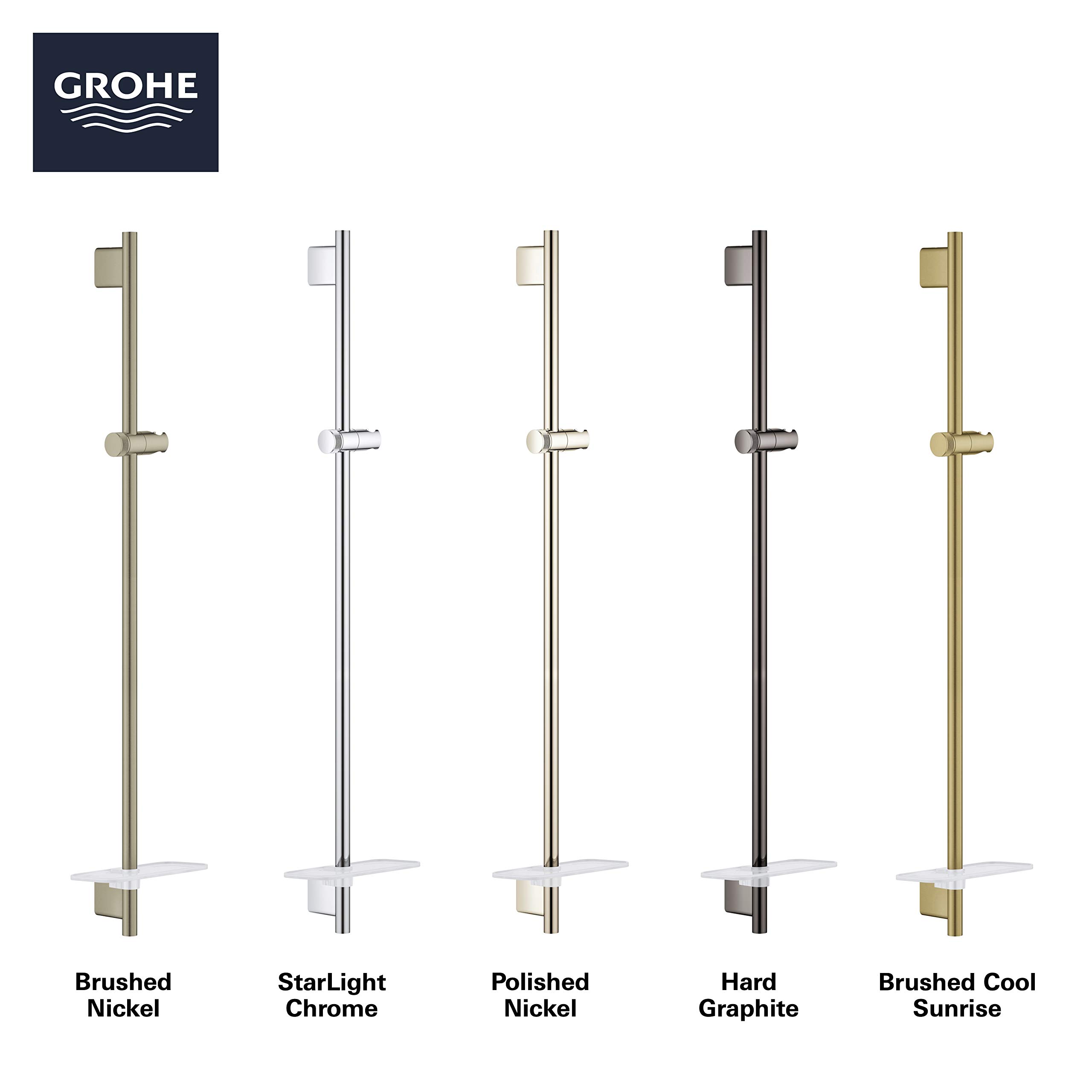 Rainshower 36" Shower Slide Bar, Brushed Cool Sunrise - Image 4